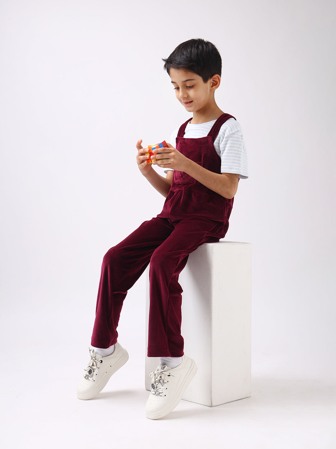 Kids Dungaree with Tee (Unisex)